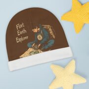 Flat Earth Explorer, Baby Beanie - Image 3