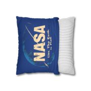 NASA Lies, The Earth is Flat! Square Pillowcase - Image 2