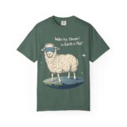 Wake Up, Sheeple! The Earth is Flat! T-Shirt - Image 17