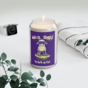 Wake Up, sheeple! The Earth is Flat! Scented Soy Candles, 13.75oz - Image 3