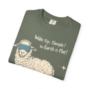Wake Up, Sheeple! The Earth is Flat! T-Shirt - Image 7