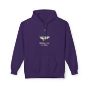 I Believe in the Edge, Fleece Hoodie - Image 45