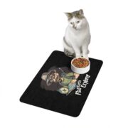 Flat Earth Explorer, Pet Food Mat - Image 3
