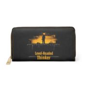 Level-Headed Thinker, Zipper Wallet