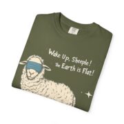Wake Up, Sheeple! The Earth is Flat! T-Shirt - Image 3