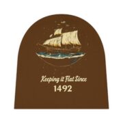 Keeping it Flat Since 1492, Baby Beanie - Image 2