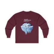 Antarctica is the Ice Wall, Keeping Us In! Cotton Long Sleeve Tee - Image 3