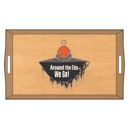 Around the Edge We Go! Bamboo Serving Tray