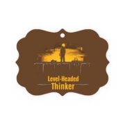 Level-Headed Thinker, Metal Plaque Ornament - Image 2