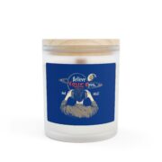 Believe Your Eyes, Not NASA!  Frosted Glass Candle, 11oz