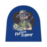 Flat Earth Explorer, Baby Beanie - Image 2