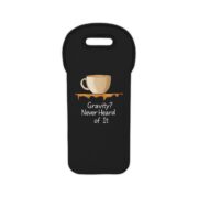 Gravity? Never Heard of It, Wine Tote Bag - Image 2