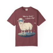 Wake Up, Sheeple! The Earth is Flat! T-Shirt - Image 53