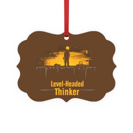 Level-Headed Thinker, Metal Plaque Ornament