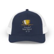 Gravity? Never Heard of It, Snapback Trucker Cap - Image 33