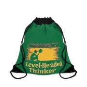 Level-Headed Thinker, Drawstring Bag - Image 3