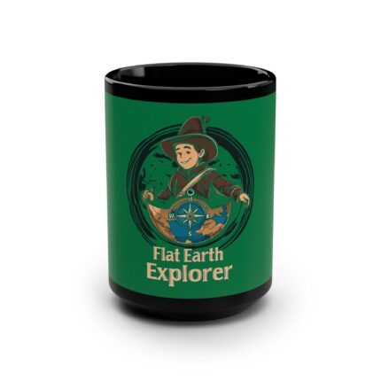 Flat Earth Explorer, Mug, 15oz