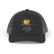 Gravity? Never Heard of It, Snapback Trucker Cap - Image 5