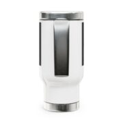 Think Outside the Globe, Stainless Mug with Handle - Image 2