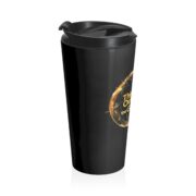 Think Outside the Globe, Stainless Mug - Image 3